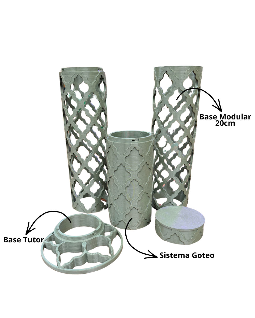Tutor Modular 3D con goteo PREMIUM