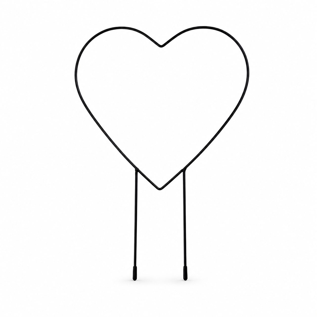 Tutor Corazón de Metal para plantas trepadoras